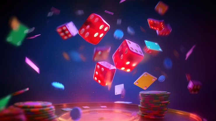 Tampilan mesin slot online modern dengan grafis warna-warni dan animasi menarik